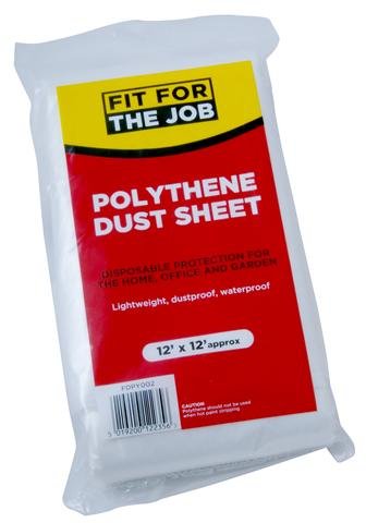 'FIT FOR THE JOB POLYTHENE DUST SHEET 12' X 12''||'. '||'FDPY002' \\\KD04074
