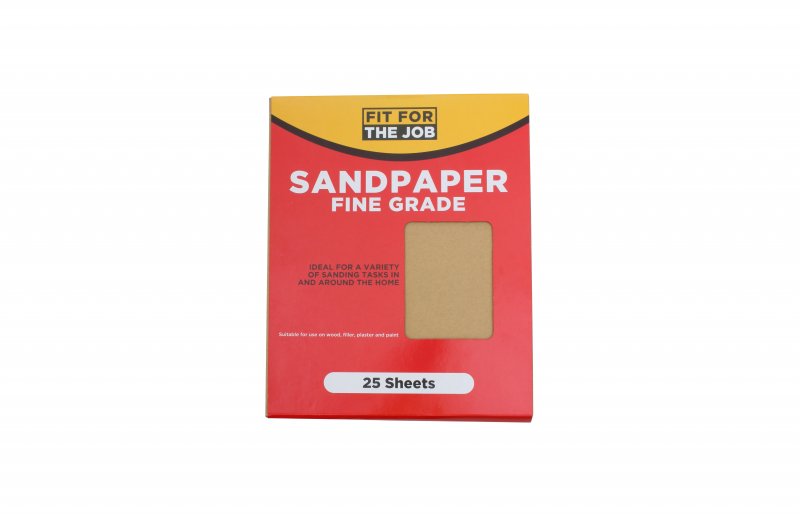 FIT FOR THE JOB FINE GRADE SANDPAPER 25/PK. FFJASP25F \\\KD04086