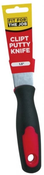 FIT FOR THE JOB CLIPT PUTTY KNIFE WITH SOFT GRIP HANDLE 1.5. FFJCPK \\\KD04088