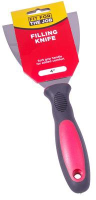 FIT FOR THE JOB SOFT GRIP FILLING KNIFE 4 INCH / 100MM. FFJFK4 \\\KD04092