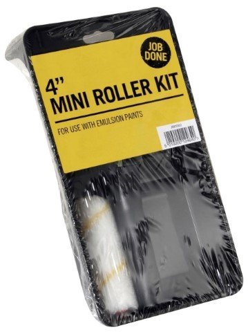 JOB DONE UNIFIBRE WOOVEN / MINI PAINT ROLLER KIT 4 INCH 3/PCS. JRRT002 \\\KD04106