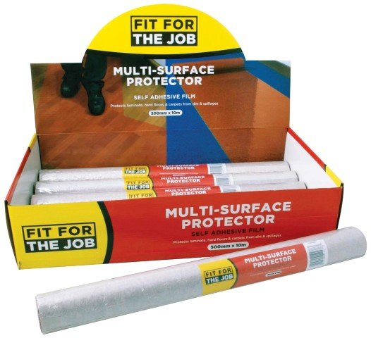 FIT FOR THE JOB MULTI-SURFACE PROTECTOR SELF ADHESIVE FILM 10M X 500MM. FDPR001 \\\KD04126
