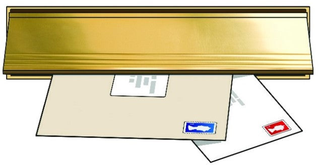 EXITEX DRAUGHT LETTER PLATE SEAL & FLAP - WHITE. 1.01.0210.0000.35 \\\KD04132