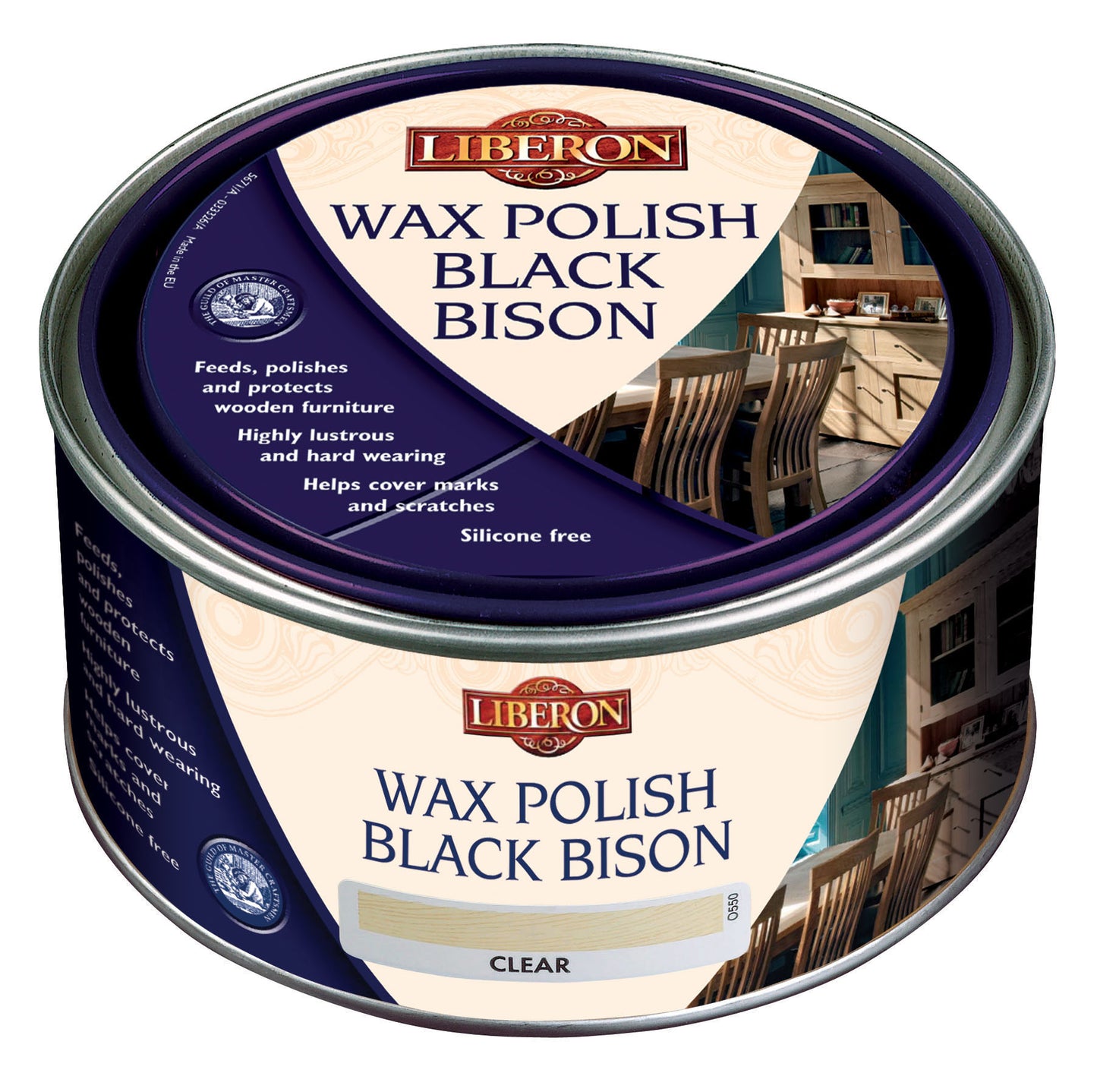LIBERON WAX POLISH BLACK BISON (PASTE) 500ML - CLEAR. V33069970 \\\KD04317