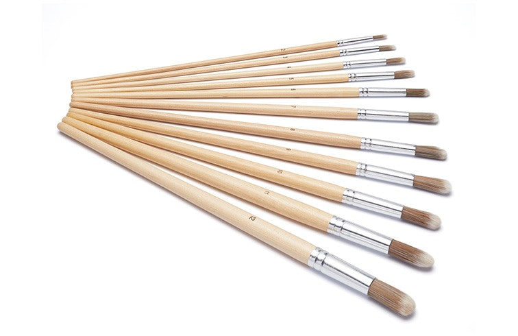 HARRIS SERIOUSLY GOOD ROUND ARTIST PAINT BRUSH 2MM - 12MM 11/PK. 102041003 \\\KD04446