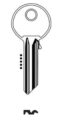 KEY BLANK TCB001A RST BRASS CYLINDER KEY ERREBI YG5D YALE CYLINDER 1A YALE ERA UNION 10/PK. TCB001A \\\KD04491