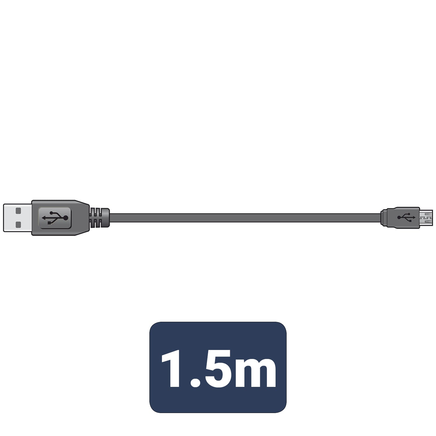 AV:LINK USB 2.0 TYPE A PLUG TO MICRO TYPE B PLUG 5PIN LEADS. 113.001UK \\\KD04688