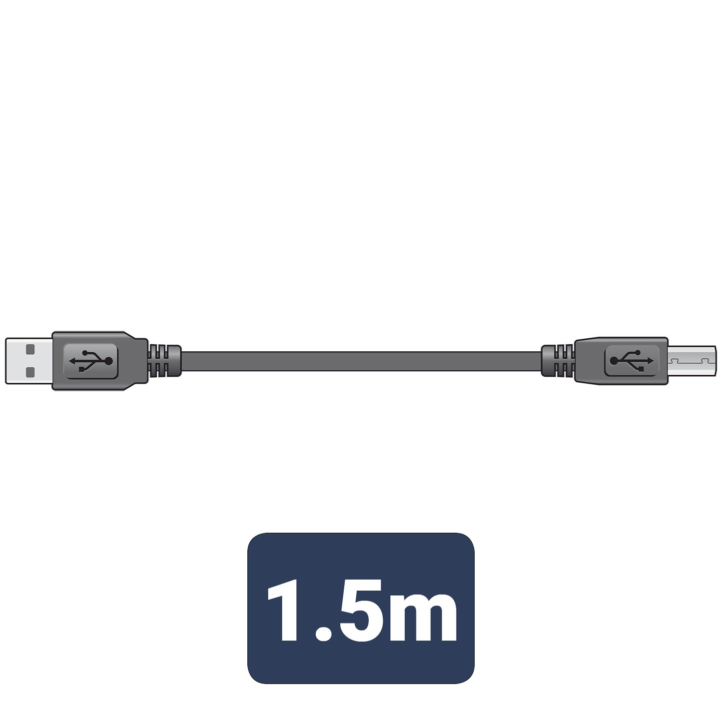AV:LINK USB 2.0 TYPE A PLUG TO TYPE B PLUG LEADS. 113.004UK \\\KD04689