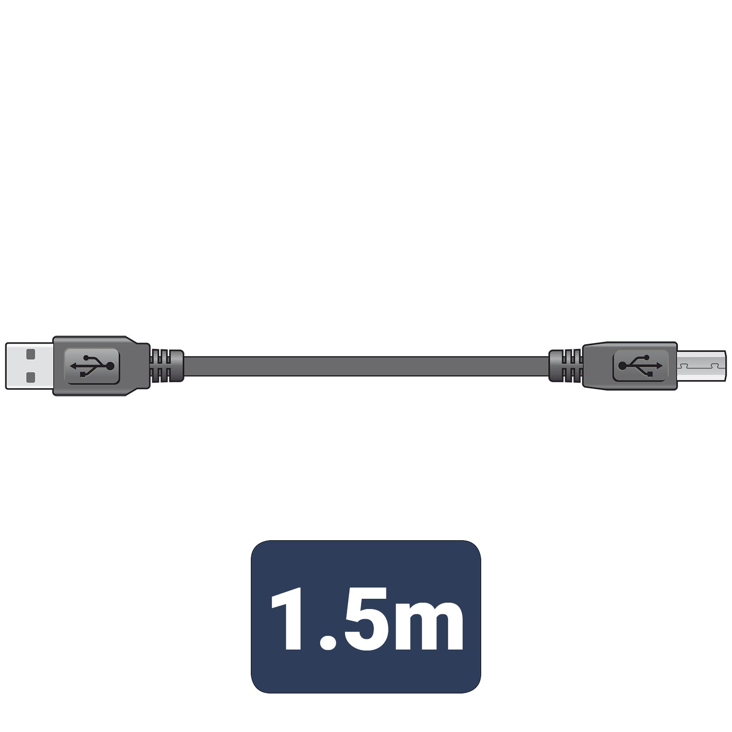 AV:LINK USB 2.0 TYPE A PLUG TO TYPE B PLUG LEADS. 113.004UK \\\KD04689