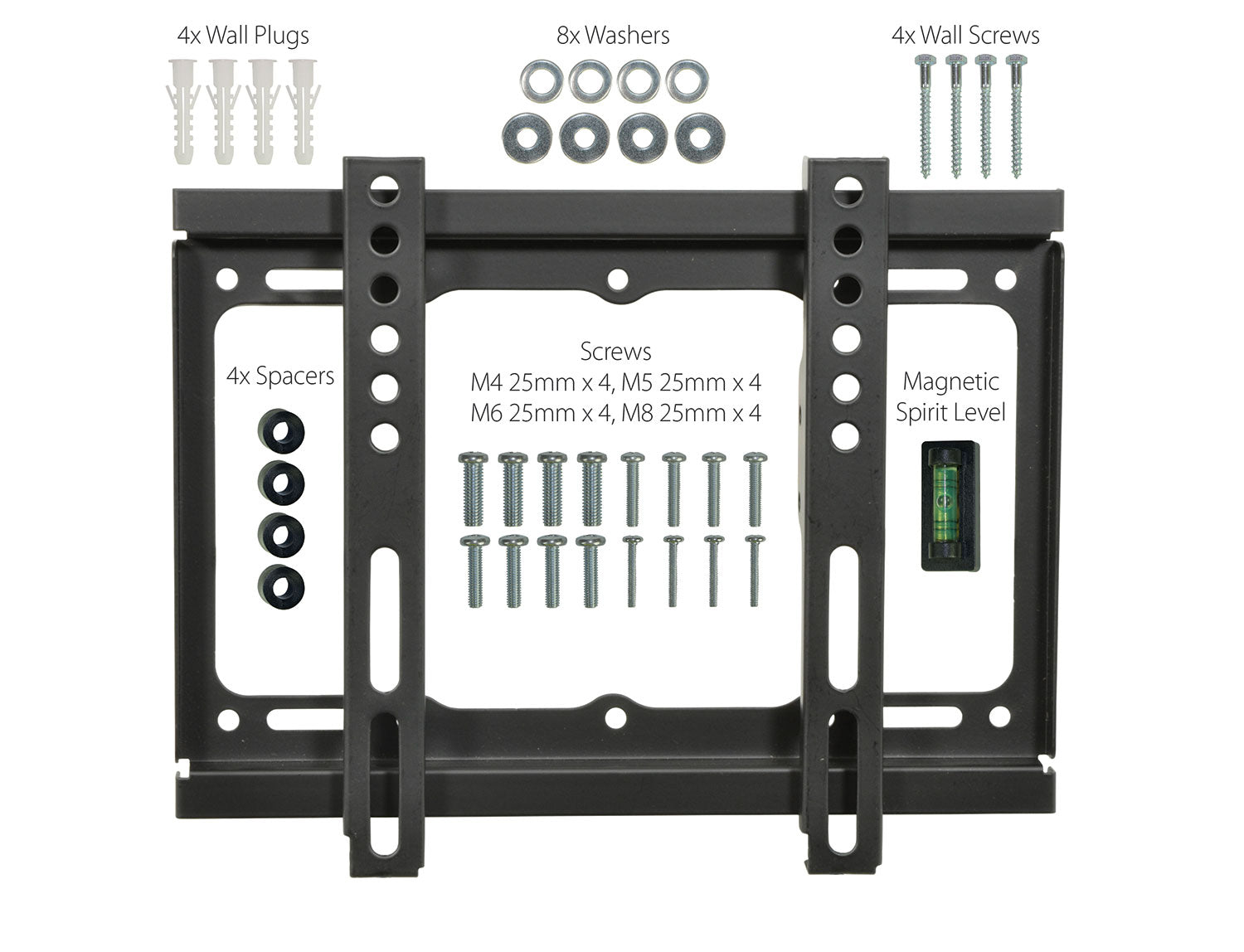 SF201 STANDARD FIXED TV BRACKET 17" TO 42" 200X200. 129.540UK \\\KD04695