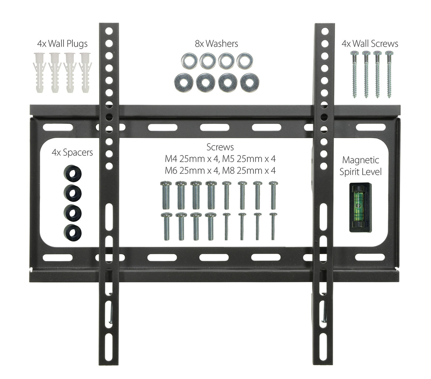 SF401 STANDARD FIXED TV WALL BRACKET 26" TO 55" 400X400. 129.541UK \\\KD04696