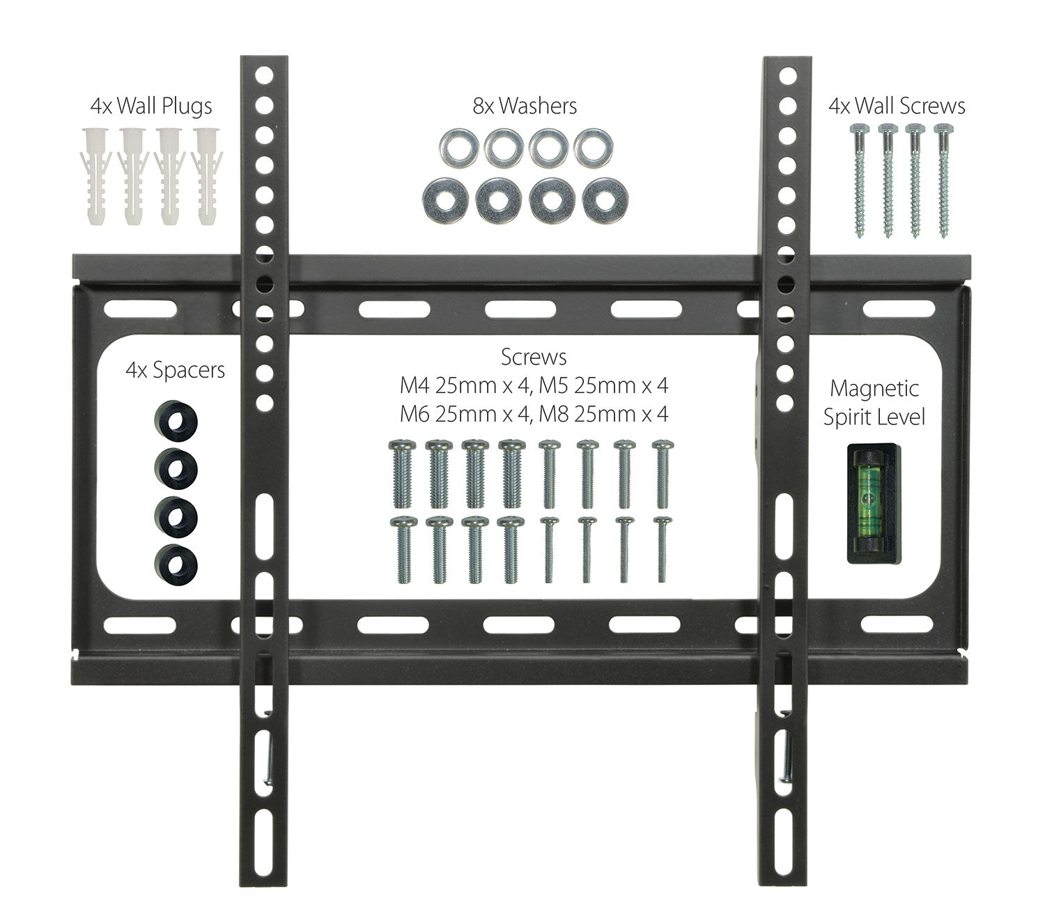 SF401 STANDARD FIXED TV WALL BRACKET 26" TO 55" 400X400. 129.541UK \\\KD04696