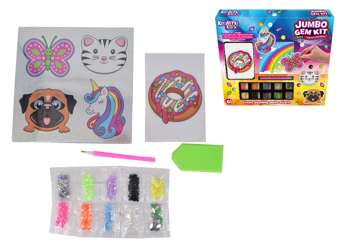 KREATIVE KIDS JUMBO GEM STUDIO ART KIT. TY0385 \\\KD04719