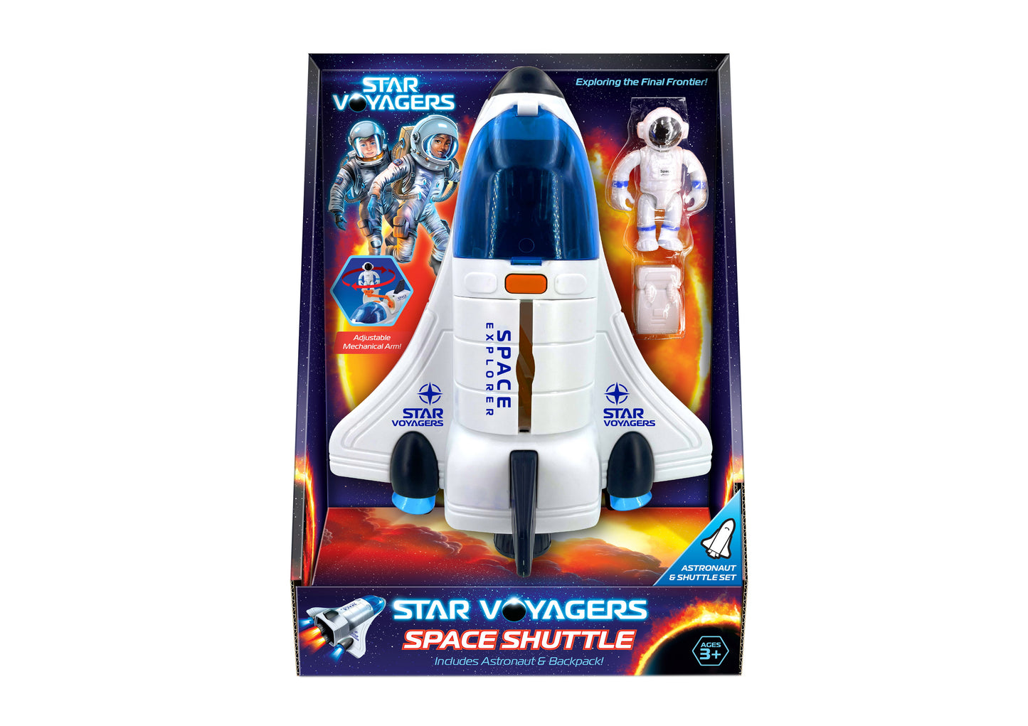 STAR VOYAGERS SPACE SHUTTLE WITH ASTRONAUT TOY. TY0504 \\\KD04728