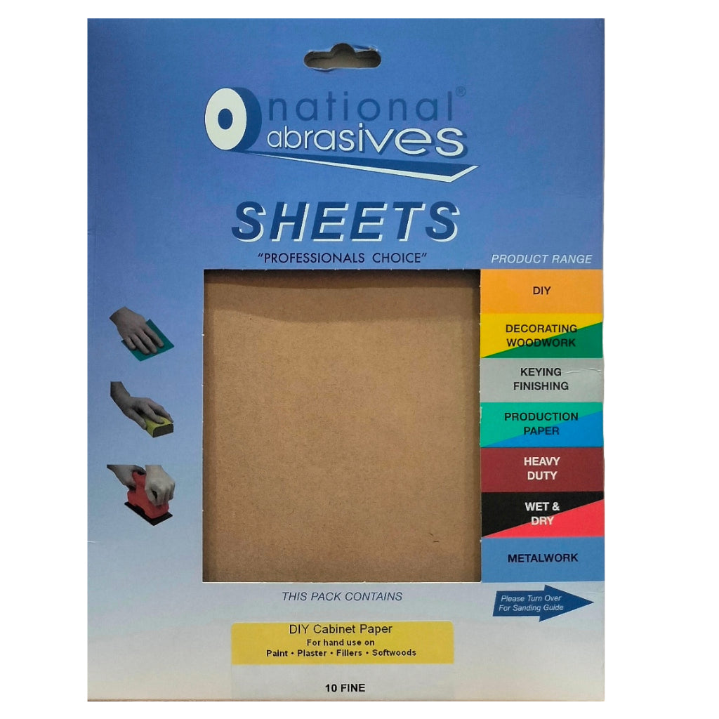 CABINET PAPER FULL SHEET 280 X 230MM 10PK FINE. NAT6490 \\\KD04814
