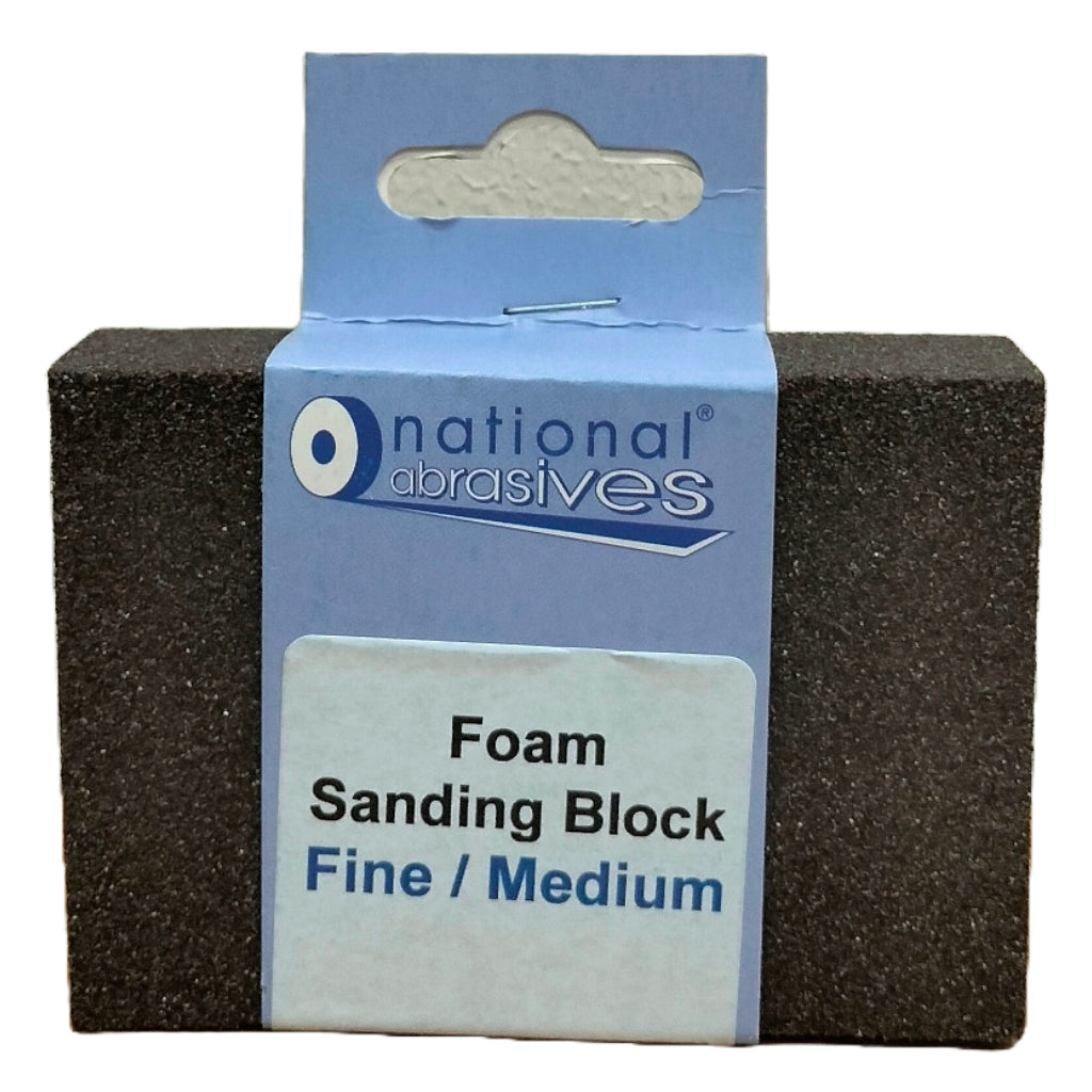 NATIONAL ABRASIVES MEDIUM FINE FOAM SANDING BLOCK. NAT10367 \\\KD04823