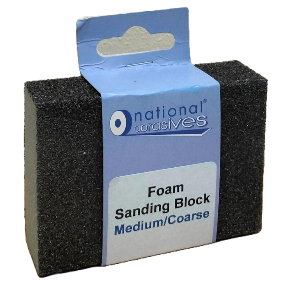 NATIONAL ABRASIVES MEDIUM COARSE FOAM SANDING BLOCK. NAT10374 \\\KD04824