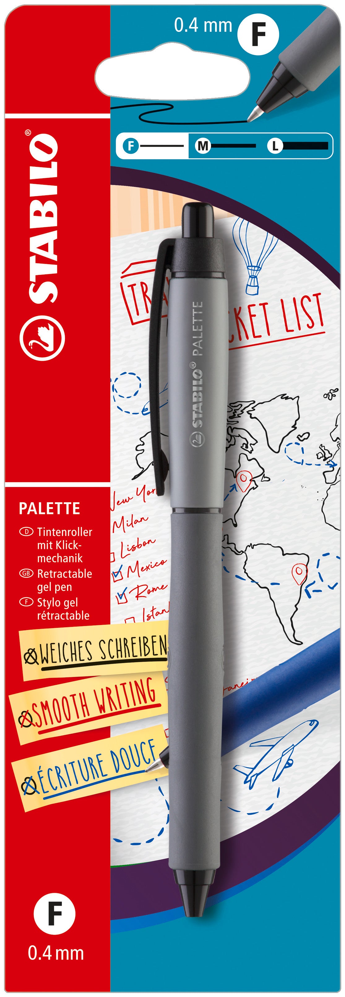 STABILO PALETTE 1PC BLISTER BLACK. B-55322-10 \\\KD04856
