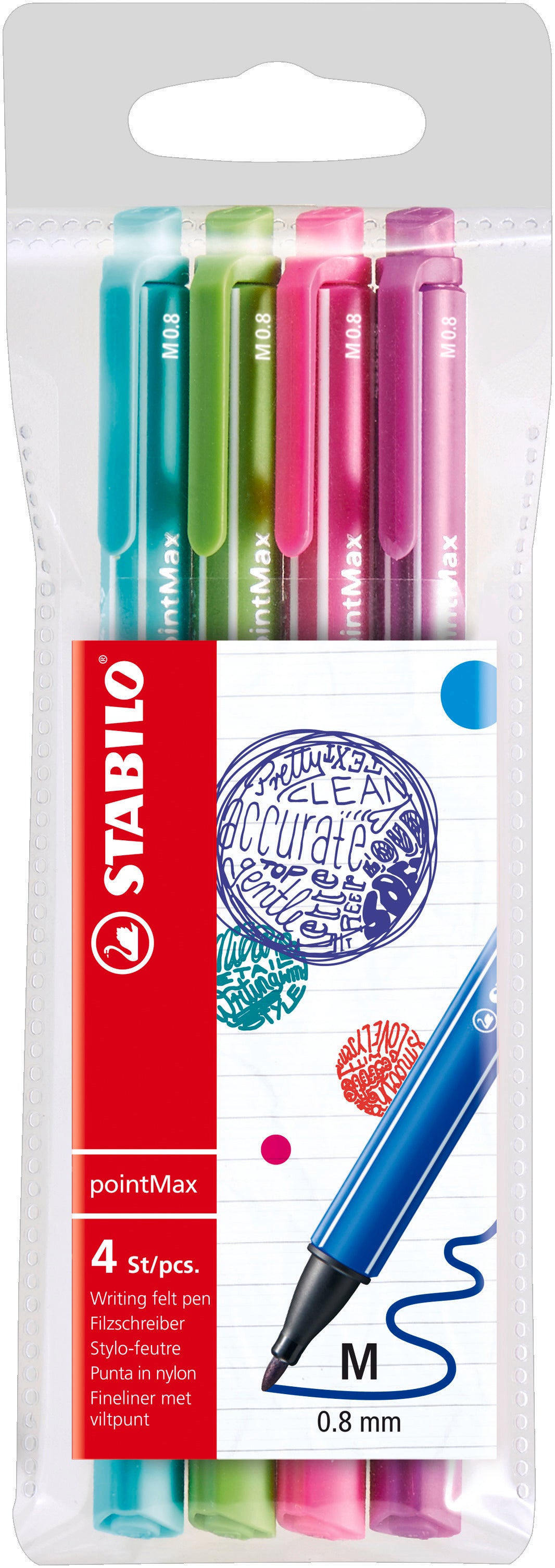 STABILO POINTMAX 4 PCS WALLET (13  33  56  58). 488/4-01 \\\KD04860