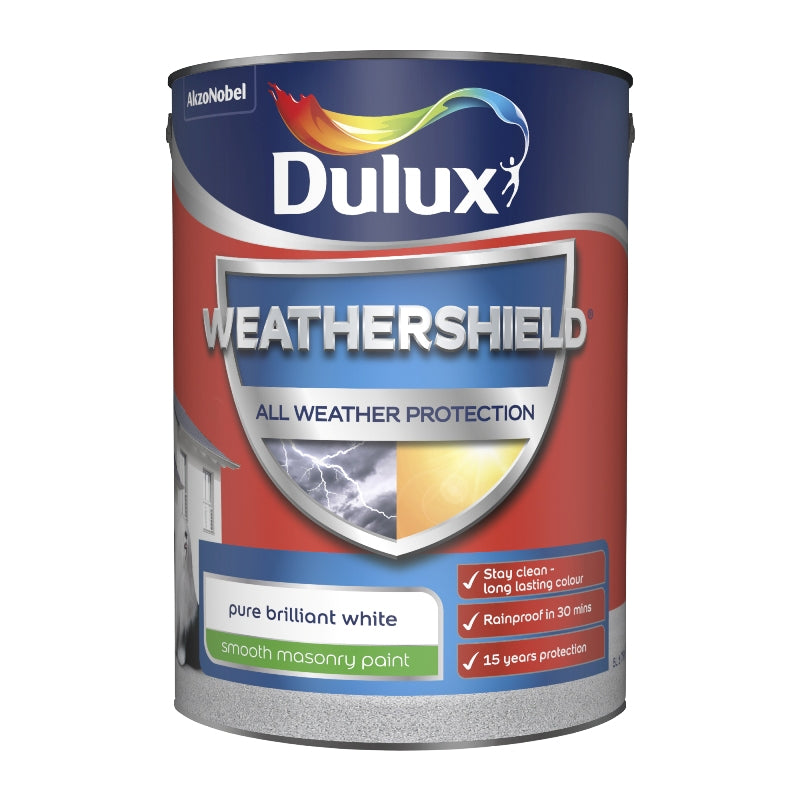 DULUX WEATHER SHIELD AWP SMOOTH PURE BRILLIANT WHITE 5L. 5310869 \\\KD04903