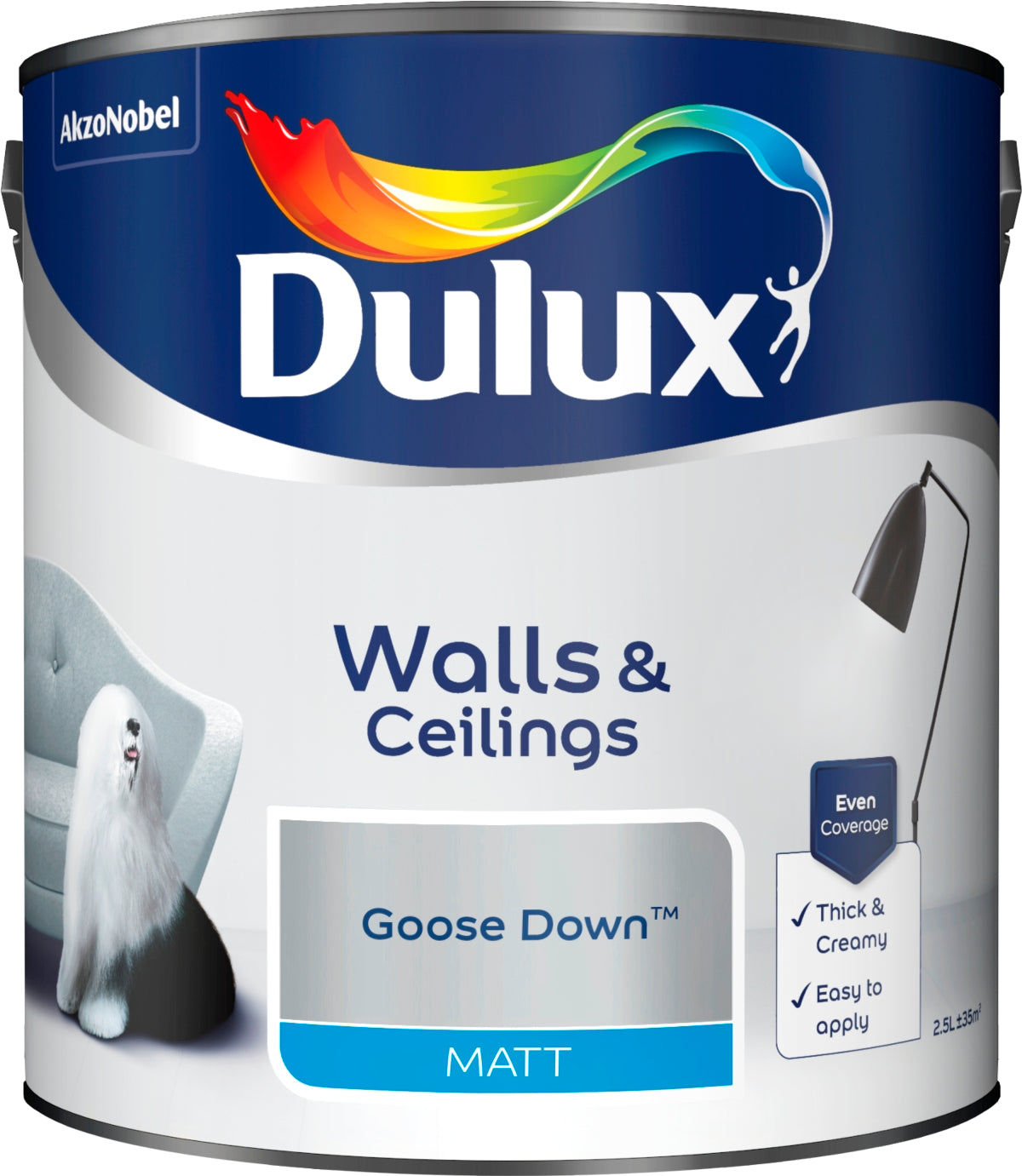 DULUX MATT GOOSE DOWN 2.5L. 5244213 \\\KD04904