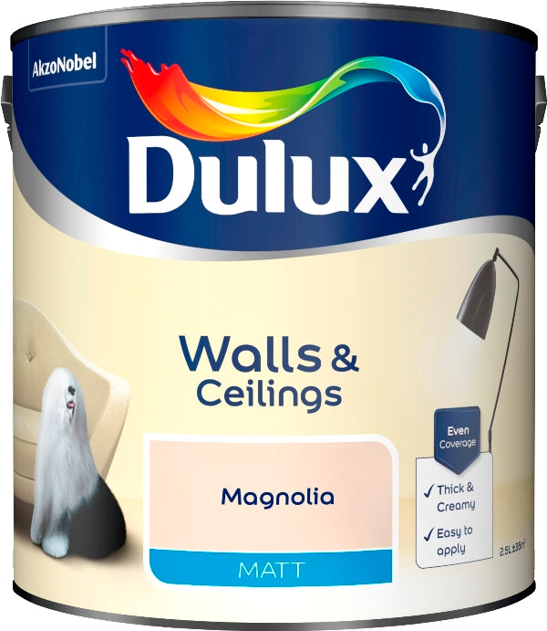 DULUX MATT MAGNOLIA 2.5L. 5091697 \\\KD04906