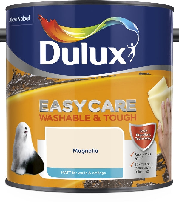 DULUX EASYCARE WASHABLE & TOUGH MATT MAGNOLIA 2.5L. 5260787 \\\KD04909