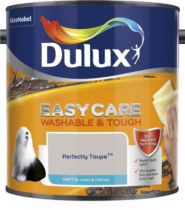 DULUX EASYCARE WASHABLE & TOUGH MATT PERFECT/TAUPE 2.5L. 5293143 \\\KD04910