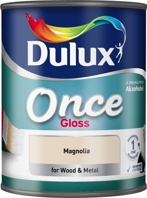 DULUX ONCE GLOSS MAGNOLIA 750ML. 5091036 \\\KD04920