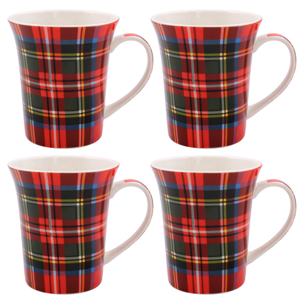 TARTAN MUGS SET 4. LP95238 \\\KD04950