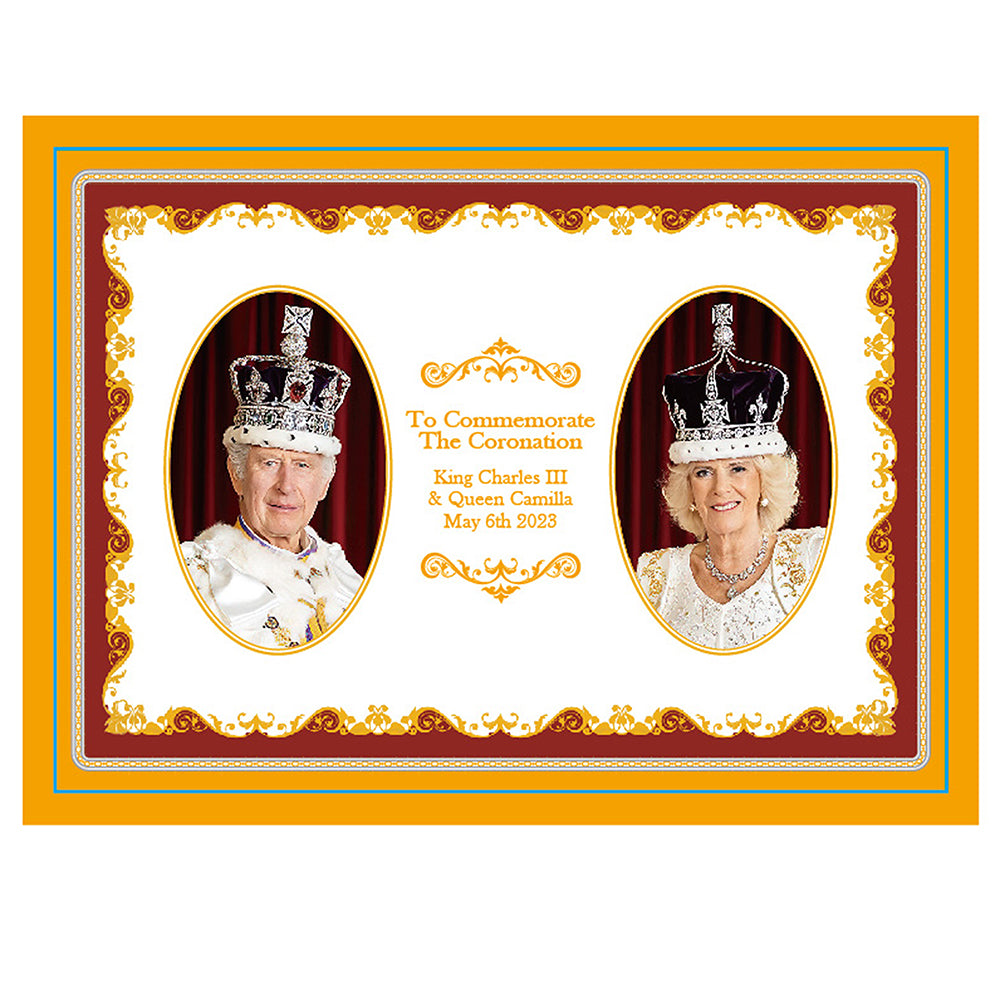 THE LEONARDO COLLECTION KING CHARLES III & QUEEN CAMILLA MAGNET. LP18258 \\\KD04953