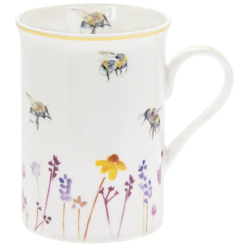 BUSY BEES FINE CHINA WHITE COFFEE MUG. LP93921 \\\KD04970