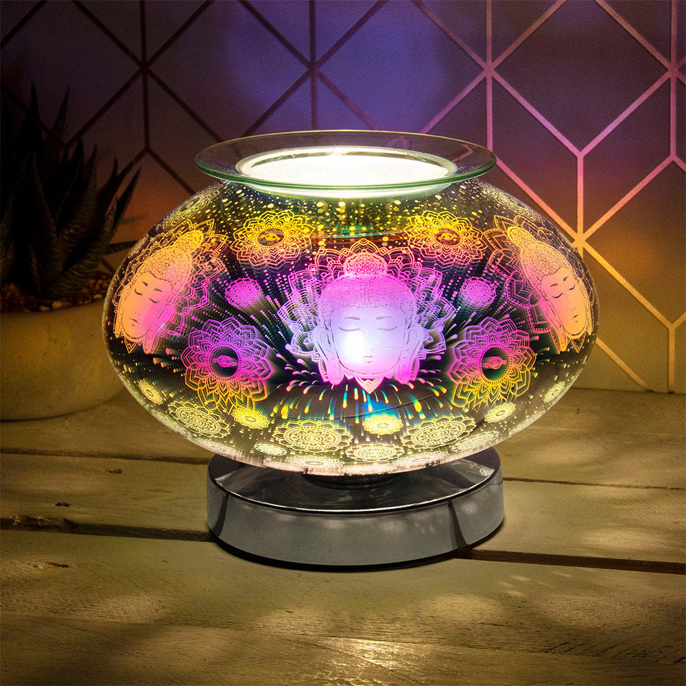 3D WAX MELT BURNER DESIRE AROMA BUDDHA TOUCH SENSITIVE DOME LAMP. LP46960 \\\KD04989
