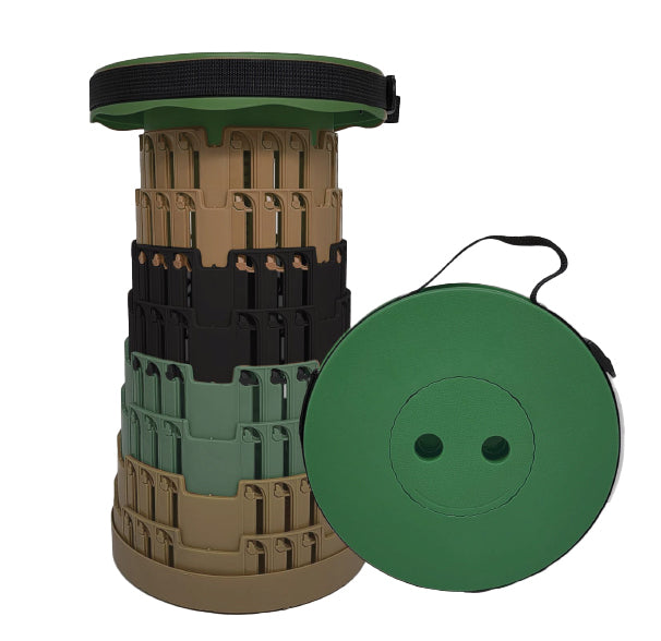 TELESCOPIC STOOL IN CAMOUFLAGE COLOURS. LP72950 \\\KD04996