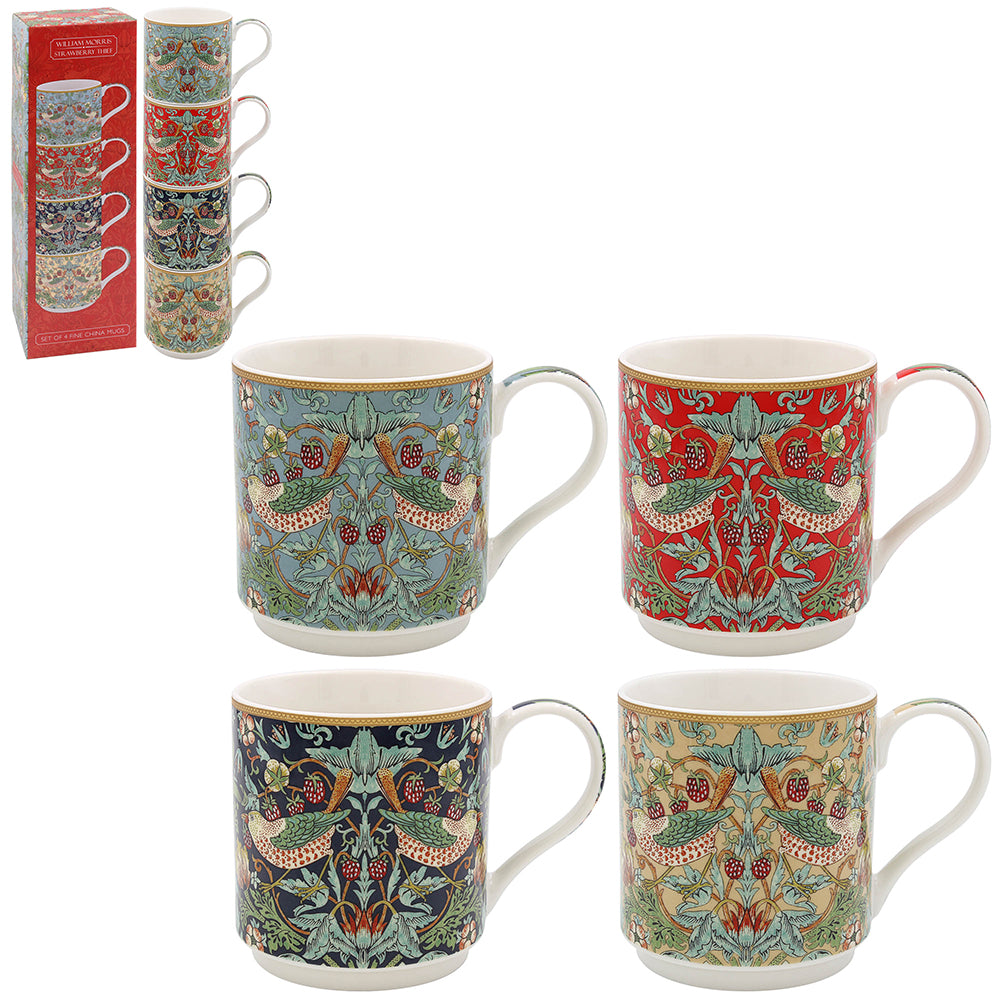 S BERRY THIEF STACKING MUGS S4. LP95798 \\\KD05004