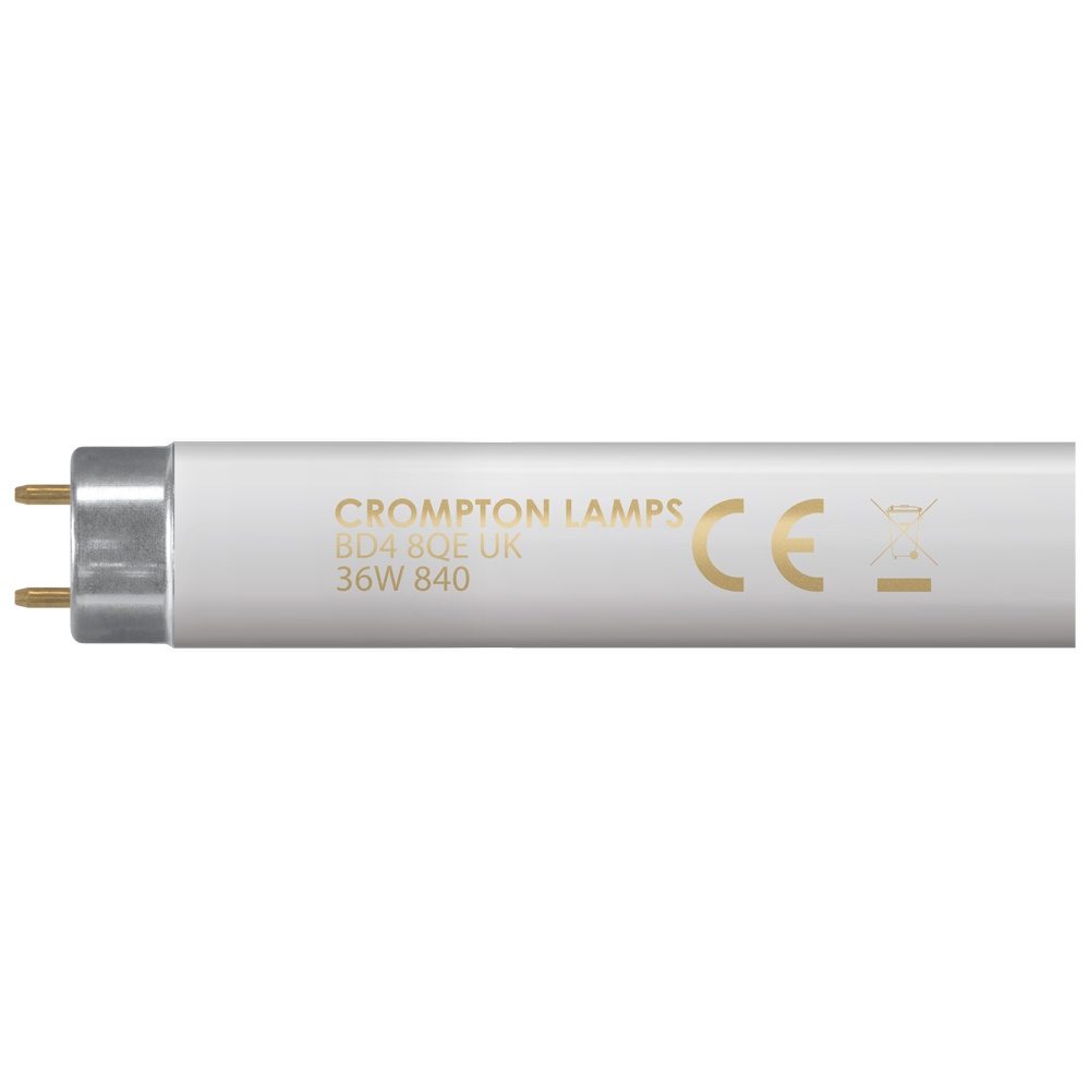 CROMPTON FLUORESCENT 4FT T8 TUBE 36W 3350LM COOL WHITE F36W/840 \\\KD05061