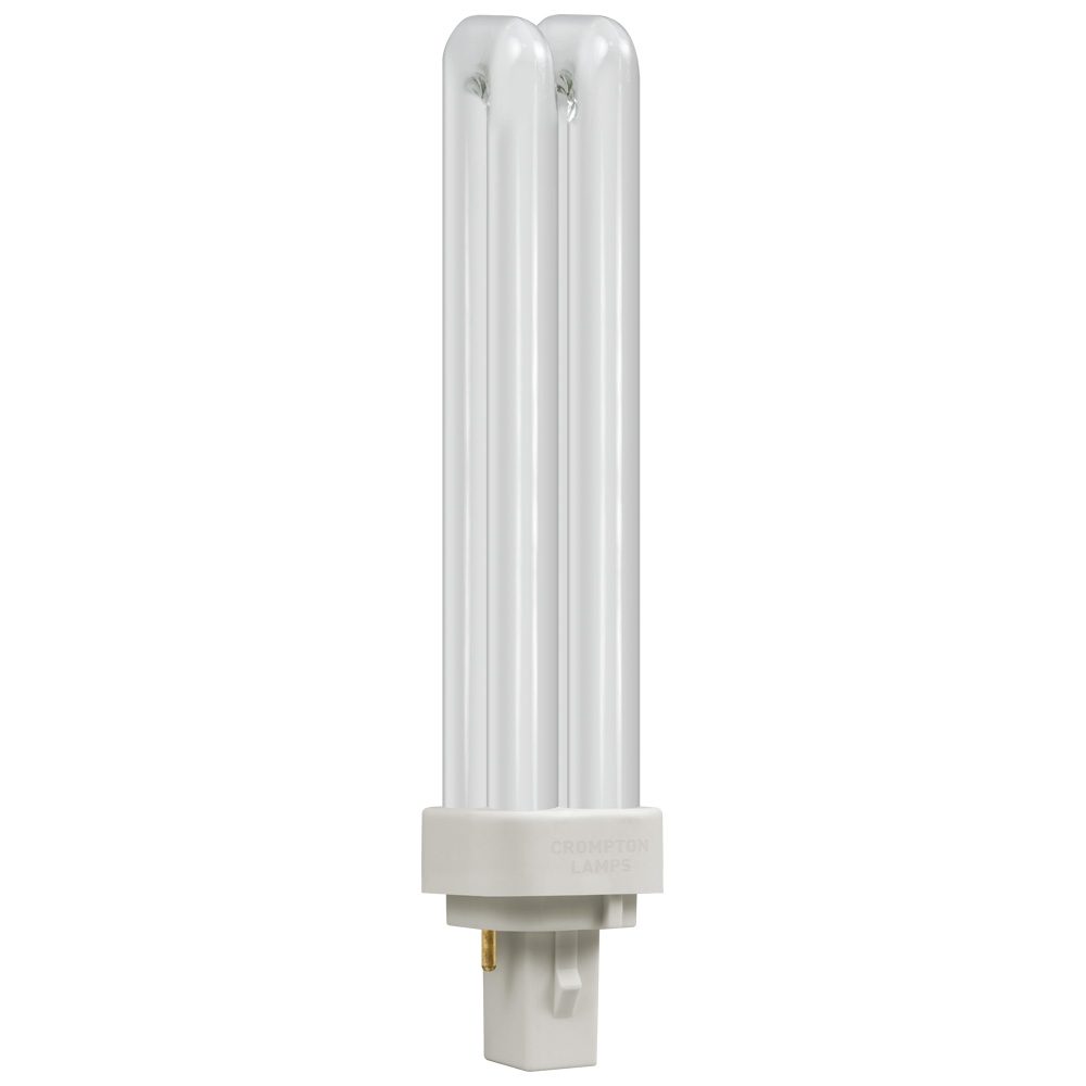 OSRAM CFL PLC 18W 1200LM 4000K 2 PIN DOUBLE TURN D TYPE WARM WHITE BULB. 25704 \\\KD05076
