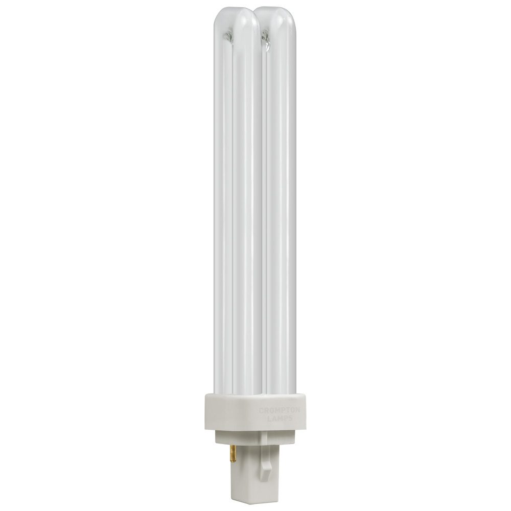 CROMPTON CFL PLC 26W 1716LM 4000K 2 PIN DOUBLE TURN D TYPE WARM WHITE BULB. CLD26SCW 520752 \\\KD05077