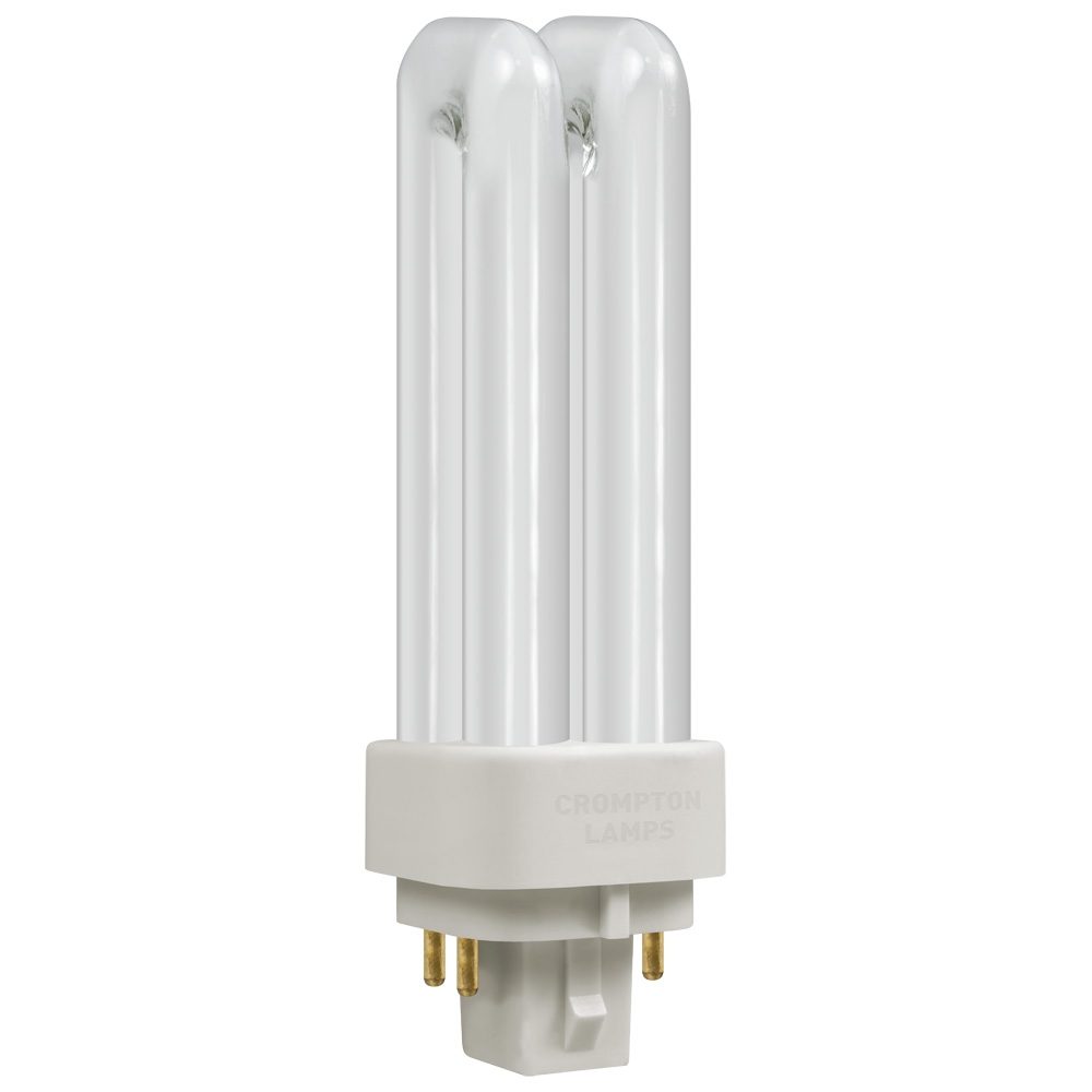 CROMPTON CFL PLC 10W 600LM 4000K 4 PIN DOUBLE TURN DE TYPE COOL WHITE DIMMABLE BULB. CLDE10SCW 673779 \\\KD05078