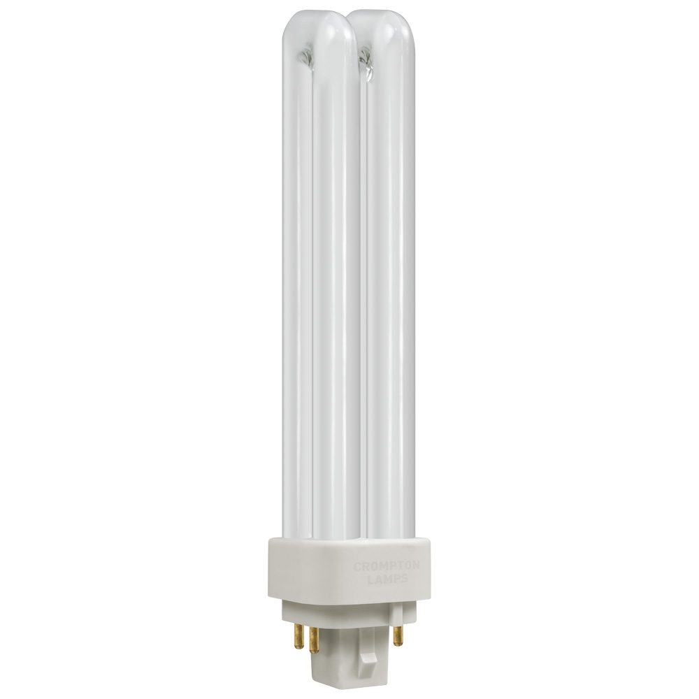 CFL PLC 18W 1215LM 4000K 4 PIN DOUBLE TURN DE TYPE COOL WHITE DIMMABLE BULB. CLDE18SCW 259260 \\\KD05080