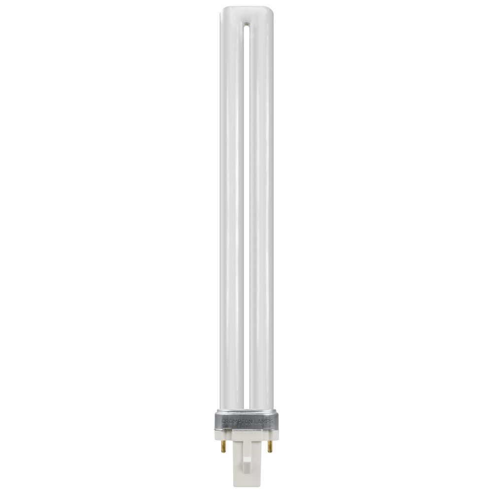 CROMPTON LAMPS CFL PLS 11W 905LM 4000K 2 PIN SINGLE TURN S TYPE COOL WHITE BULB. CLS11SCW 520967 \\\KD05084