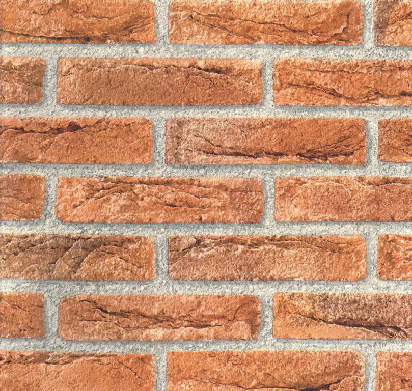 D-C-FIX 346-0221 SELF ADHESIVE VINYL FILM / STICKY BACK PLASTIC 45CM X 2M - RED STONE BRICK. 346-0221 \\\KD05129