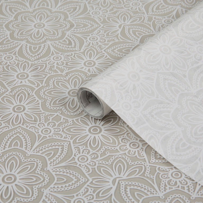 D-C-FIX 338-8037 SELF ADHESIVE WINDOW GLASS PRIVACY FILM 67.5CM X 1.5M - STATIC CLING CANDICE. 338-8037 \\\KD05140