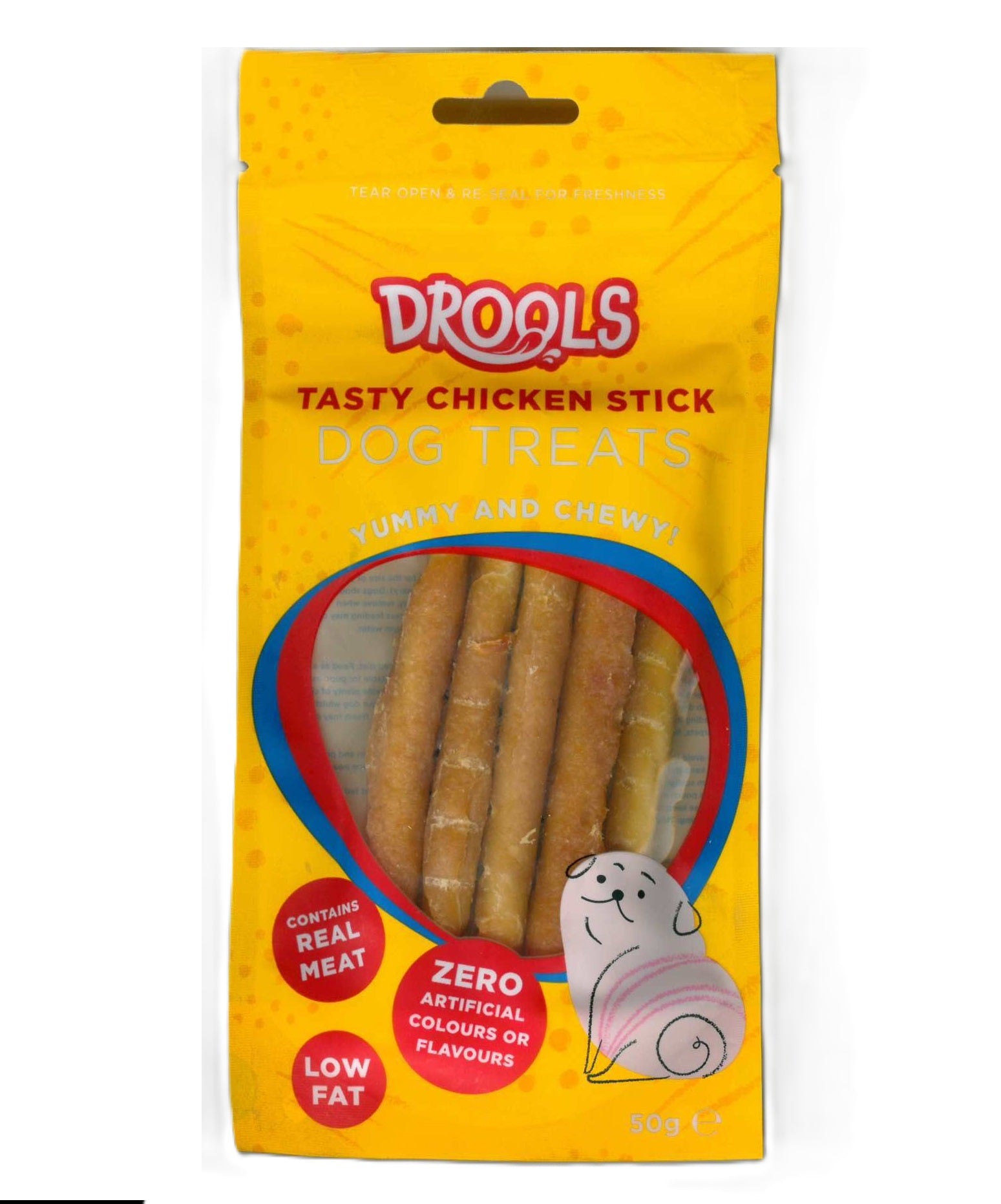 PET TOUCH TASTY CHICKEN STICK DOG TREATS 50G. DR8585 \\\KD05146