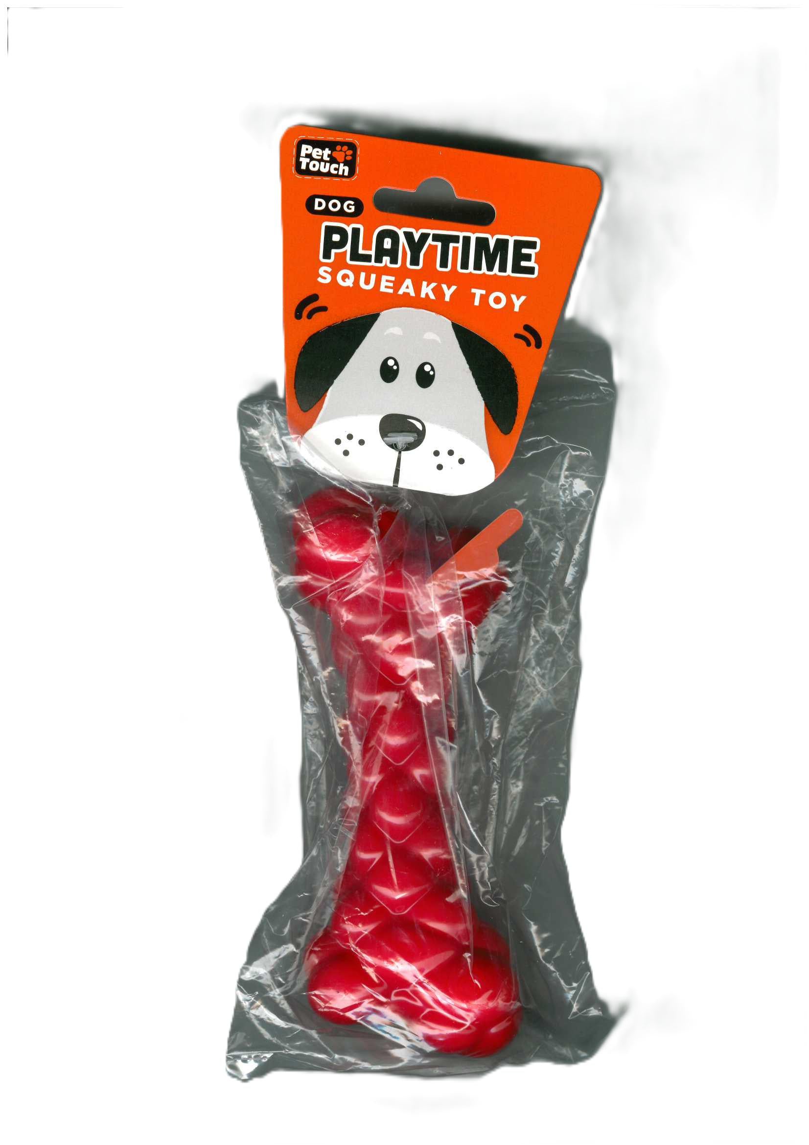 PET TOUCH SQUEAKY TPR DUMBBELL DOG TOY. HT8459 \\\KD05158