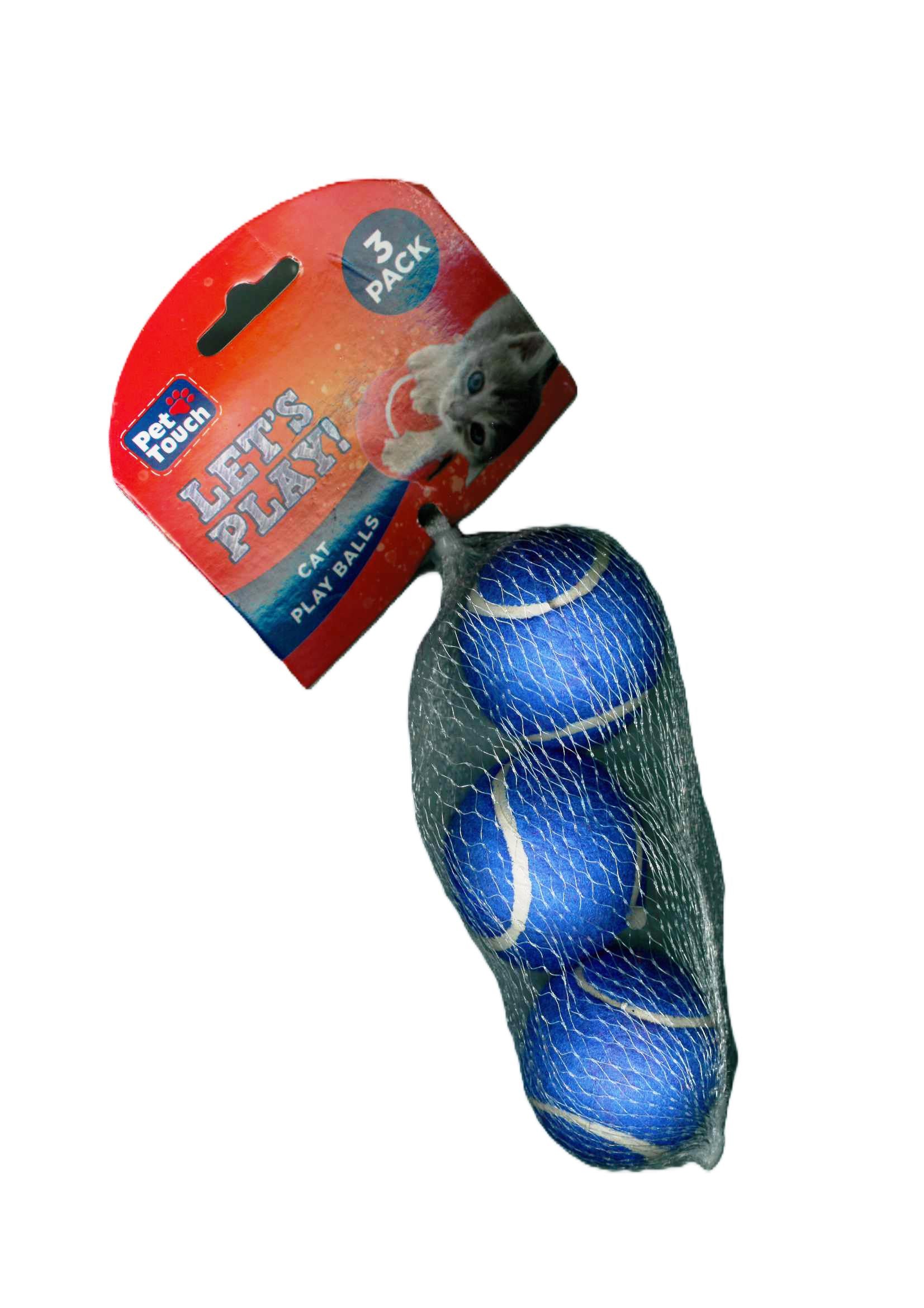 PET TOUCH CAT PLAY BALLS 3/PK. HT8570 \\\KD05163