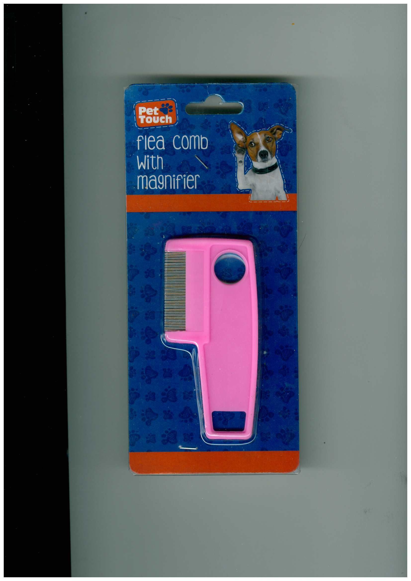 PET TOUCH FLEA COMB W/MAGNIFIER. HT7216 \\\KD05174