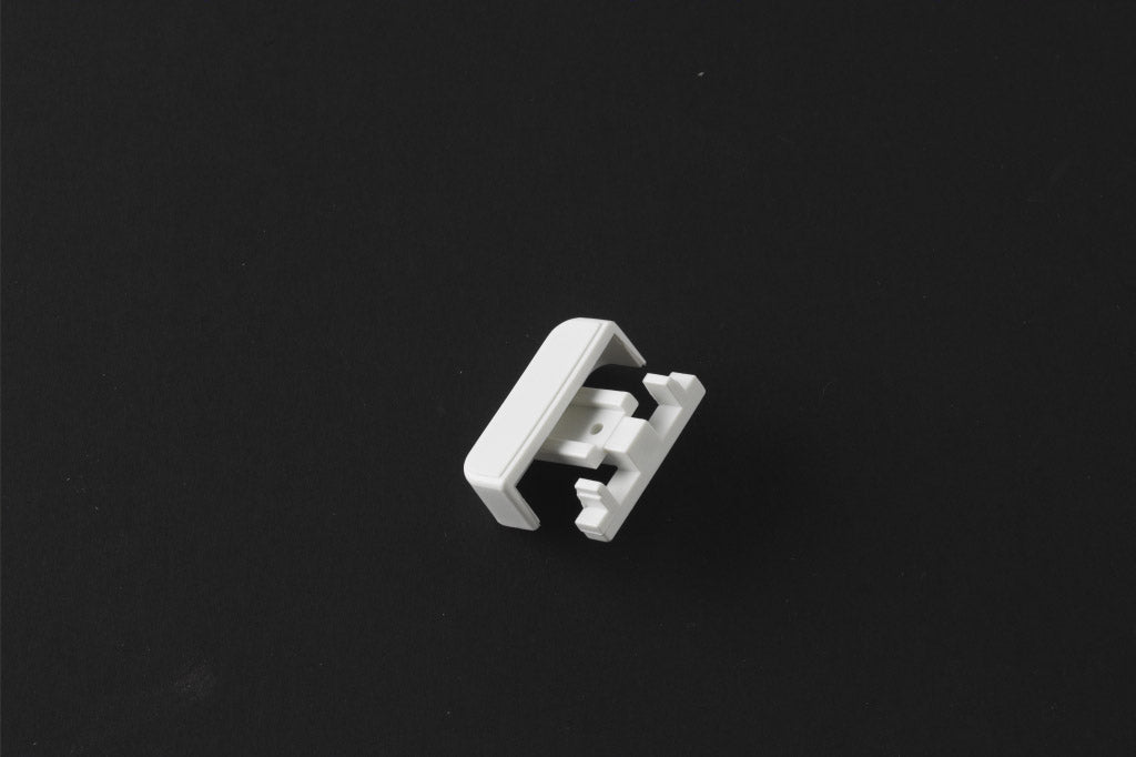 HARRISON DRAPE STANDARD DRAPE  CURTAIN END STOPS WHITE 2/PK. W1792X1 / 379180 \\\KD05227