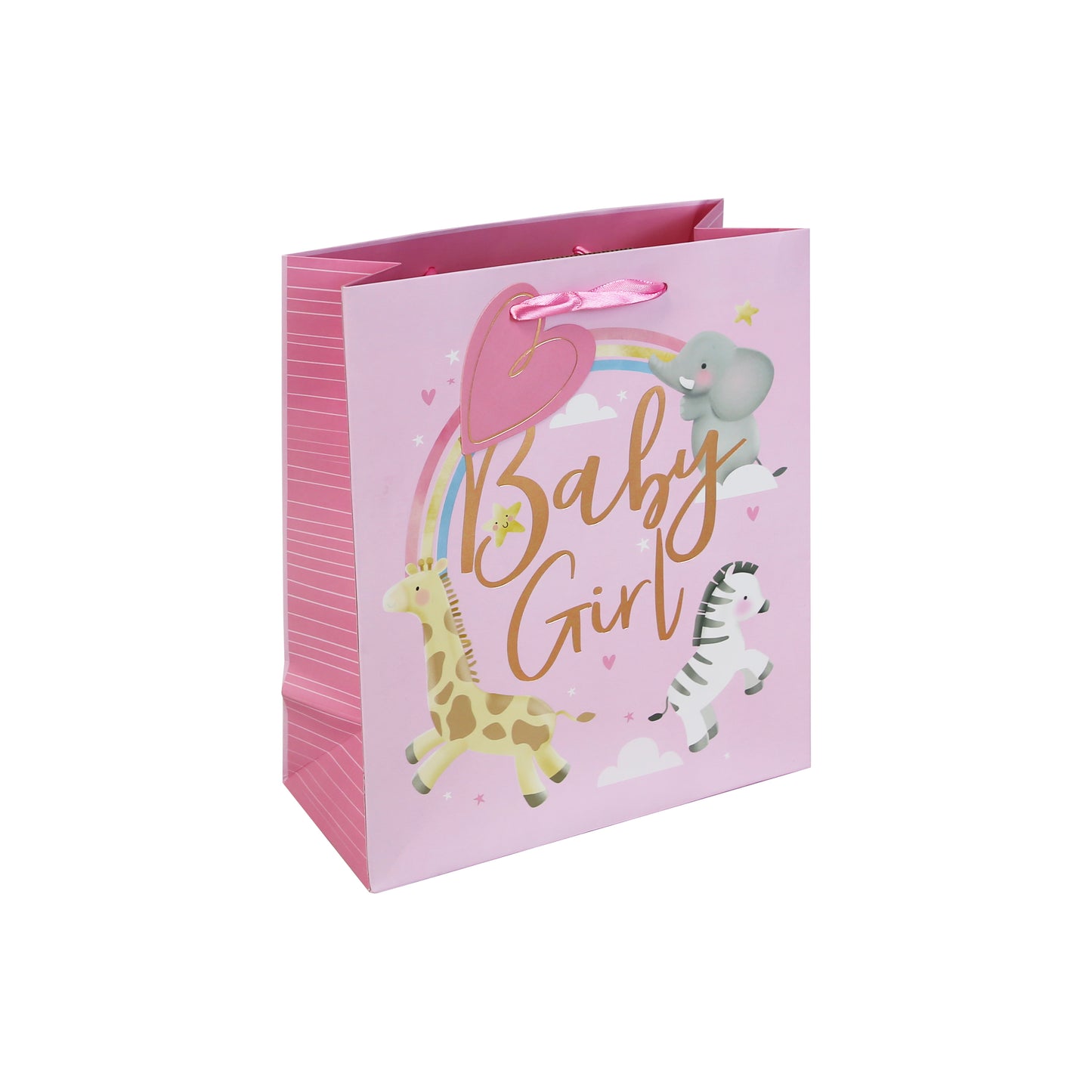EUROWRAP BABY GIRL MEDIUM GIFT BAG APX 22 X 10 X 25 CM. 35386-3C \\\KD05244