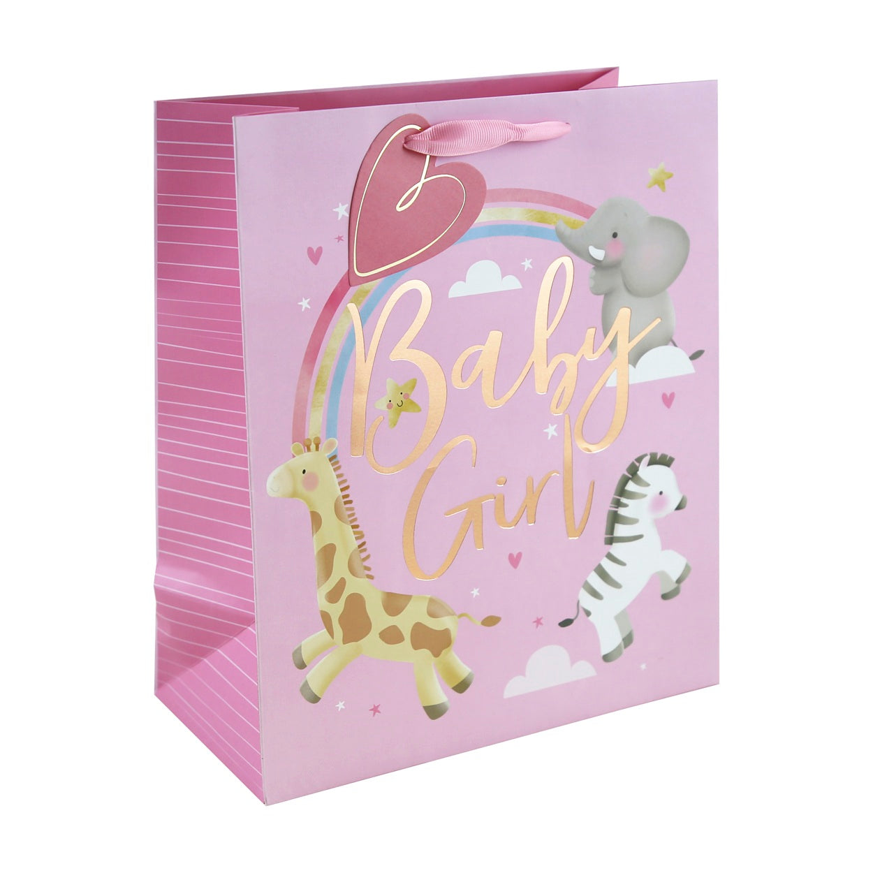 EUROWRAP BABY GIRL LARGE GIFT BAG APX 27 X 33 X 14 CM. 35386-2C \\\KD05245